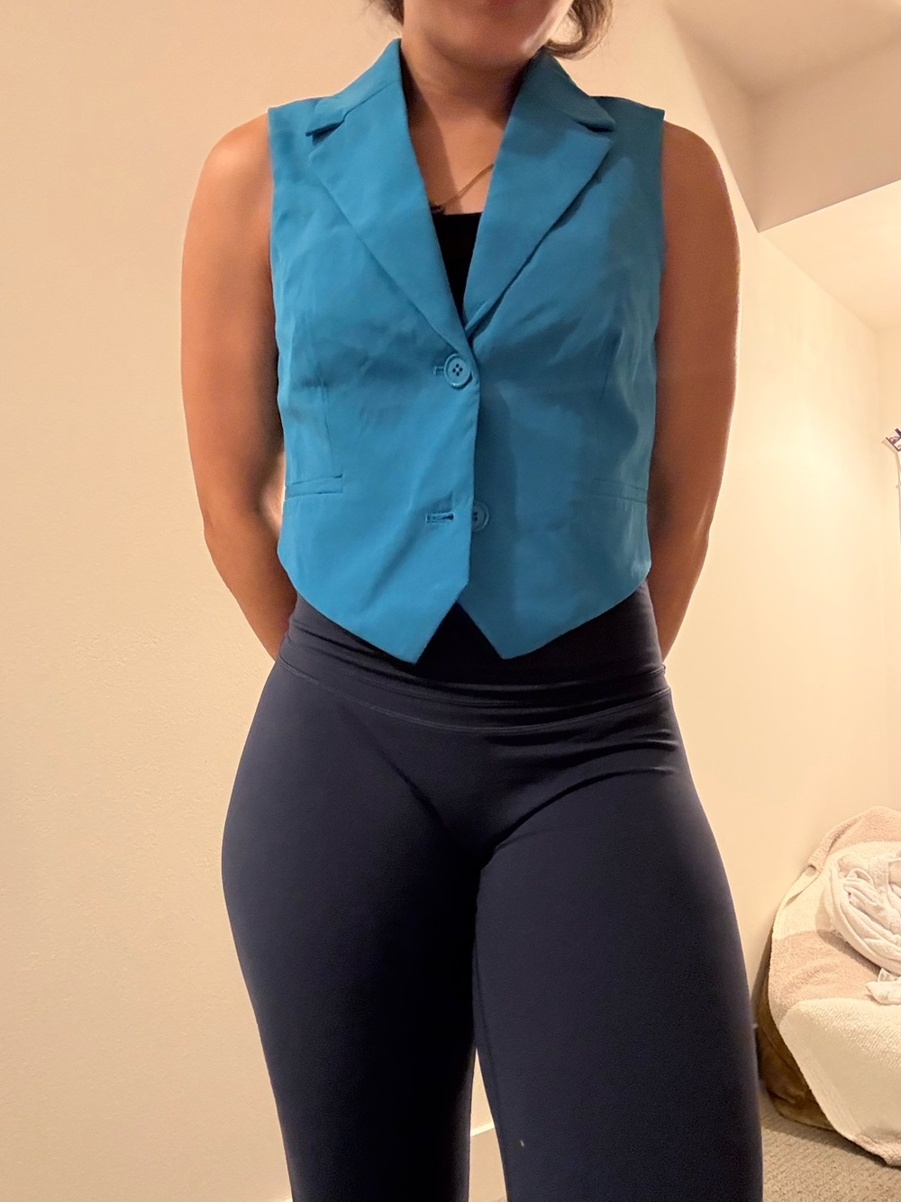 Blue vest!
